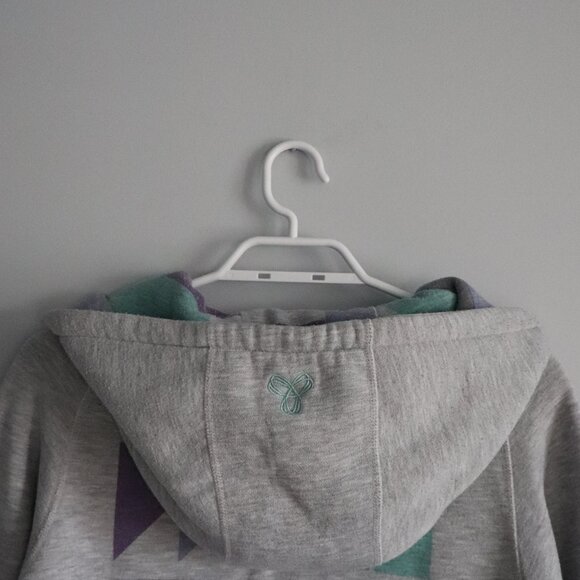 Tna Womens Grey Sz M Full Zip Long Drawstring Comfy Hooded Fleece Sweater - Picture 7 of 14